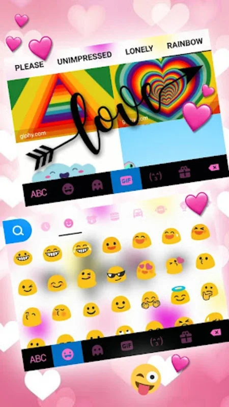 Love Hearts Arrow Keyboard The for Android - Stylish Typing