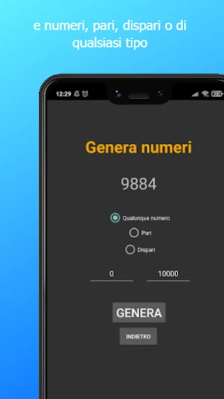 Generatore di parole e numeri for Android - Effortless Random Generation