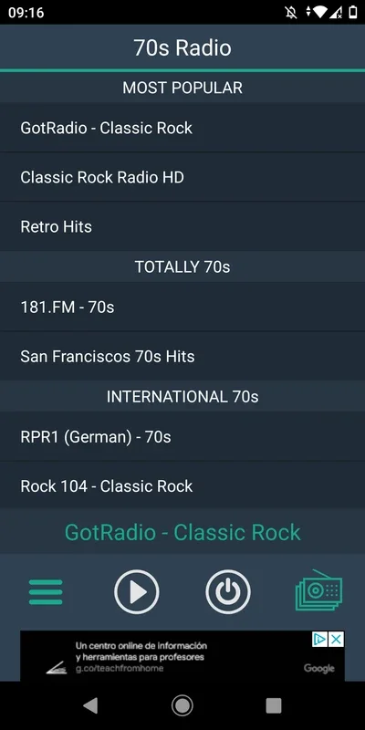 Free 70s Radio for Android - Relive the 70s