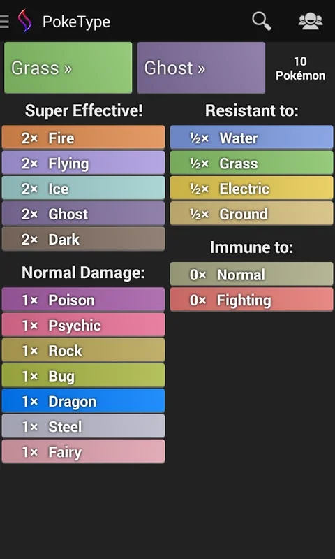 PokeType for Android - Comprehensive Pokemon Info App