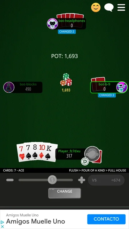 Poker 5 Card Draw for Android - Immersive Poker Experience