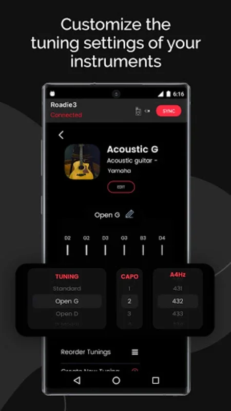 Roadie Tuner - Guitar & Uke for Android: Accurate Tuning App