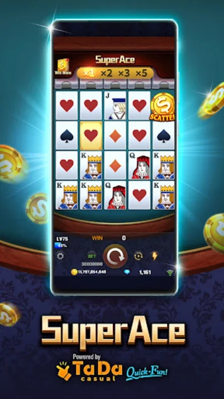 Super Ace Slot-TaDa Games: Experience Vegas Casino Slots on Android