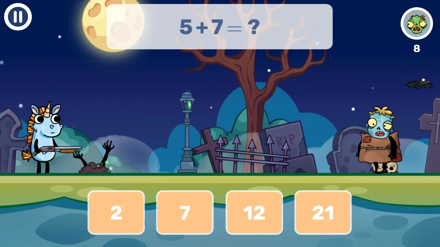 Math games: Zombie Invasion for Android - Engaging Math Fun