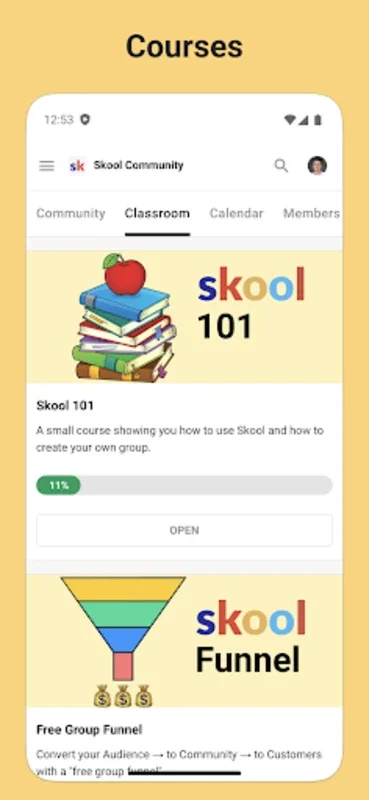 Skool for Android - An All - Encompassing Educational Platform