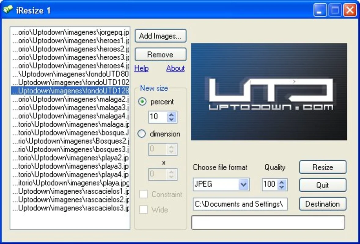 iResize for Windows - Simplify Image Resizing