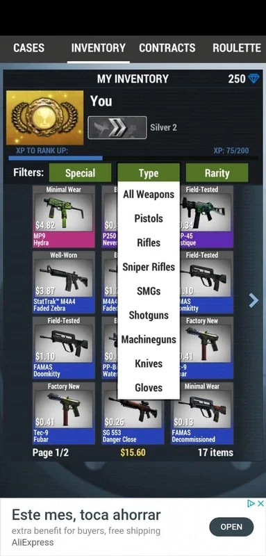 Case Simulator 2 for Android - Open CSGO Cases Risk - Free