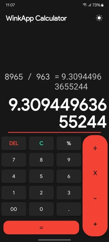 WinkApp Calculator for Android - No Downloading Needed