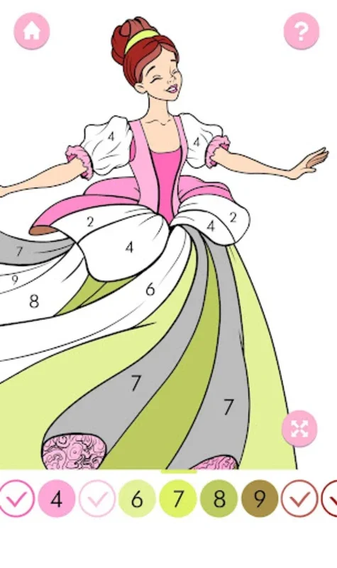 Princess Coloring by Number for Android - Relaxing Art App