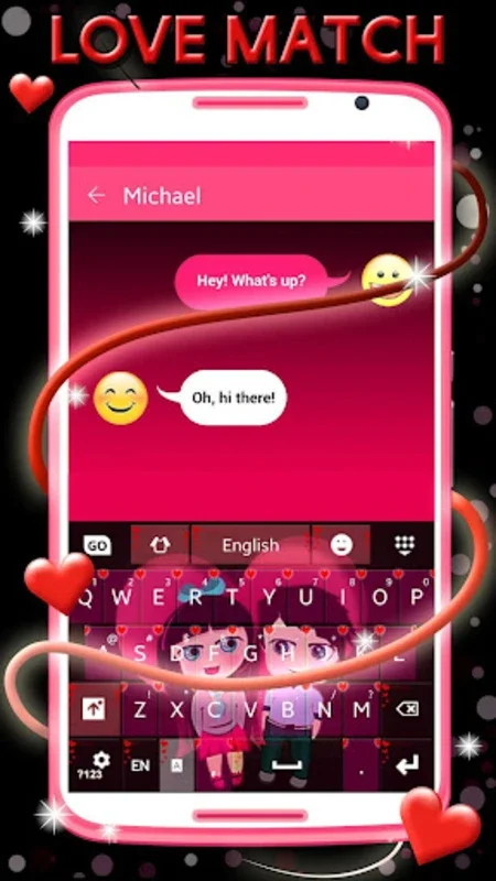 Love Match Keyboard for Android - Intelligent Typing Solution