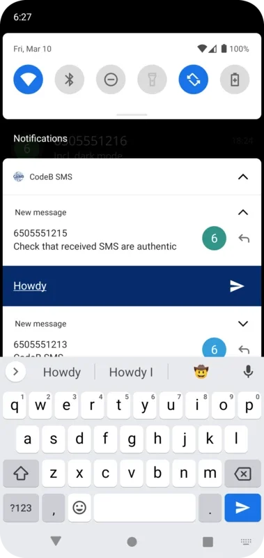 CodeB SMS for Android - Stay Connected Securely