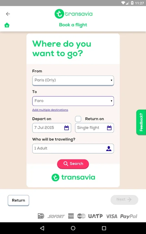 Transavia for Android - Streamlined Travel App