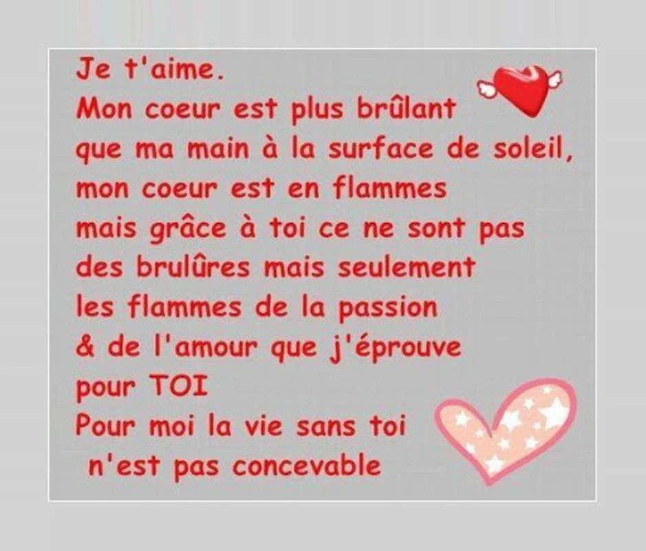 Messages et Poemes d'Amour for Android: Share Romantic Content