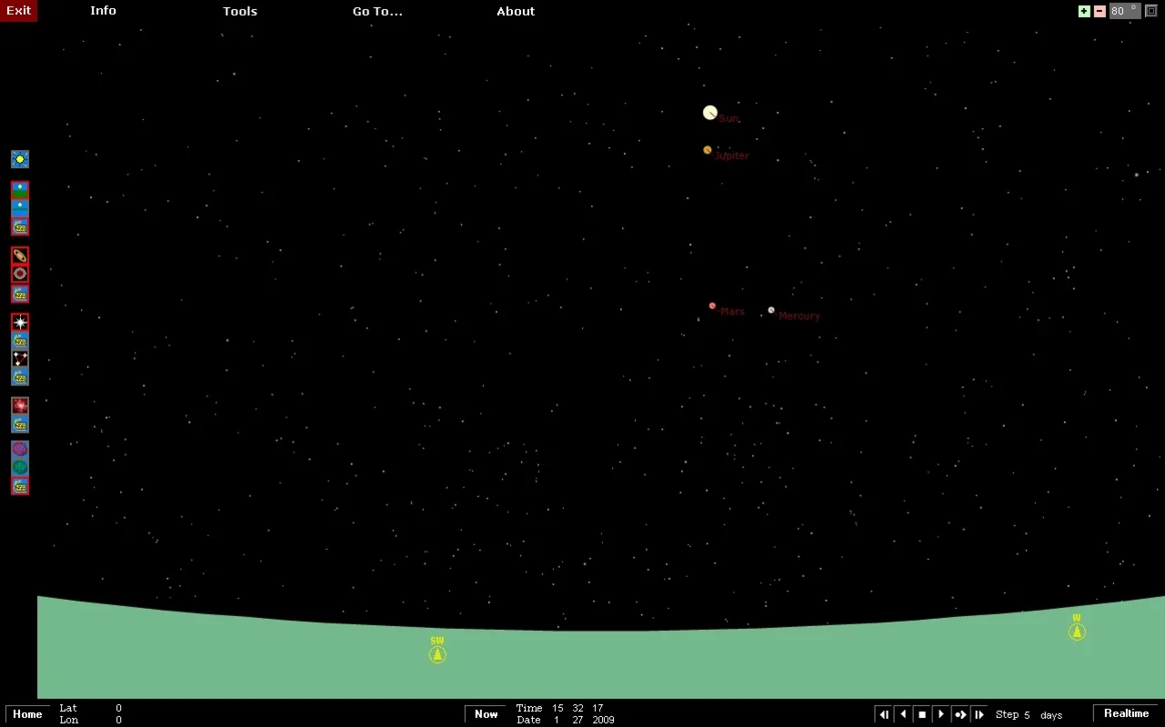 Aciqra for Windows - A Free Portable Planetarium