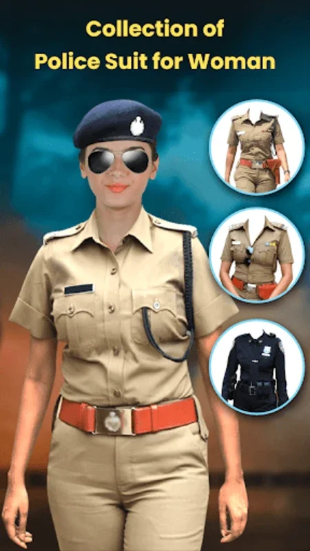 Woman Police Suit Photo Editor for Android - Transform Photos Professionally