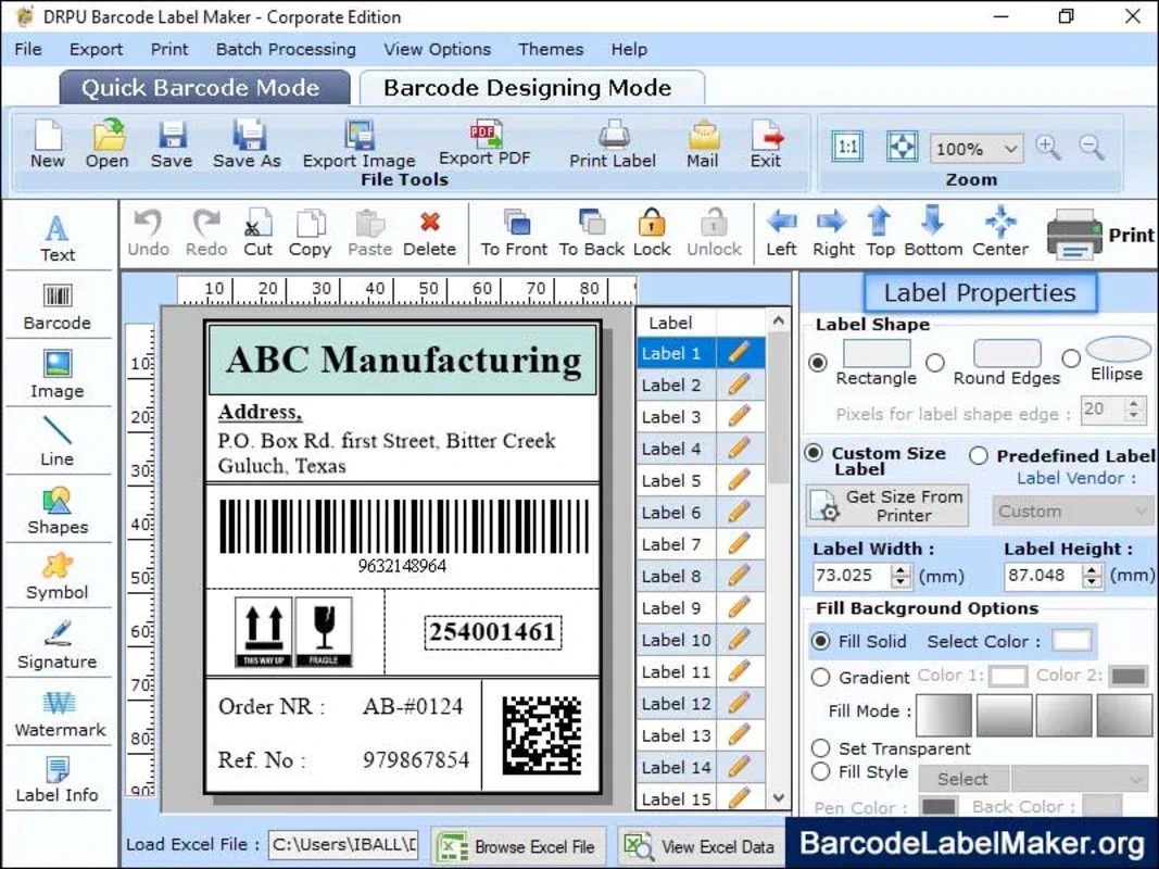 Barcode Maker Software for Windows - Efficient Label Creation