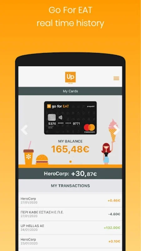 Up Hellas for Android: Secure Transactions and Instant Rewards