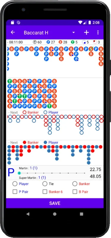 Baccarat Predictor (P2) for Android - Enhance Your Gameplay