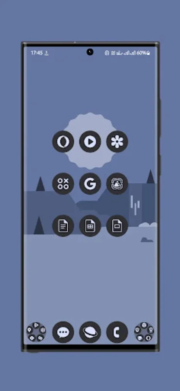 Pix You Cornflower Dark Icons for Android - Enhance Your Device's Aesthetics