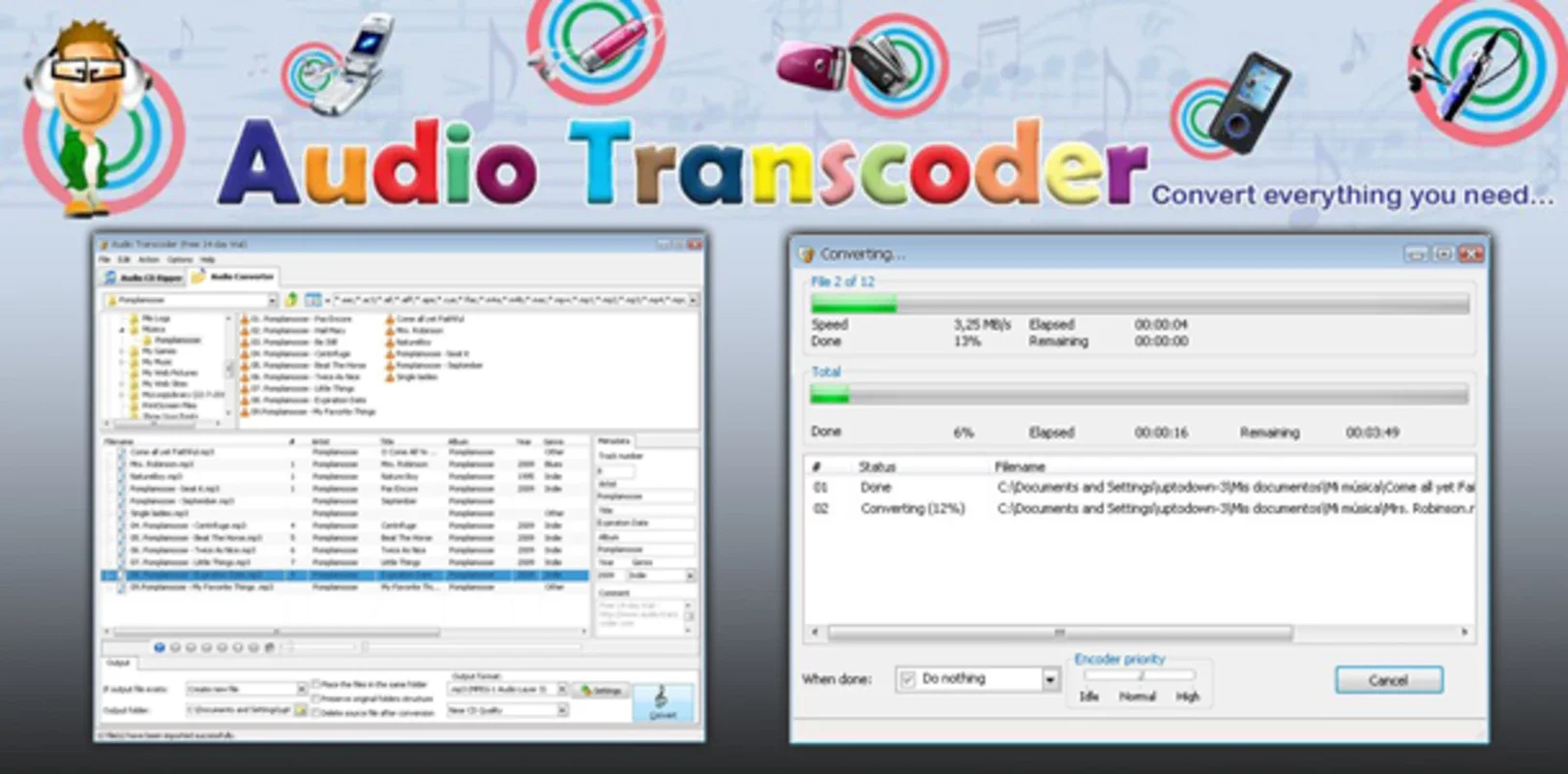 Audio Transcoder for Windows - Versatile Audio Conversion