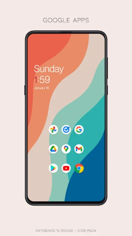 OxygenOS 12 round - icon pack for Android - Enhance Your Device's Look