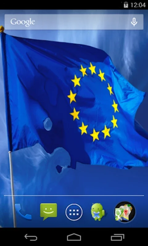 Flag of European Union for Android - Interactive Live Wallpaper