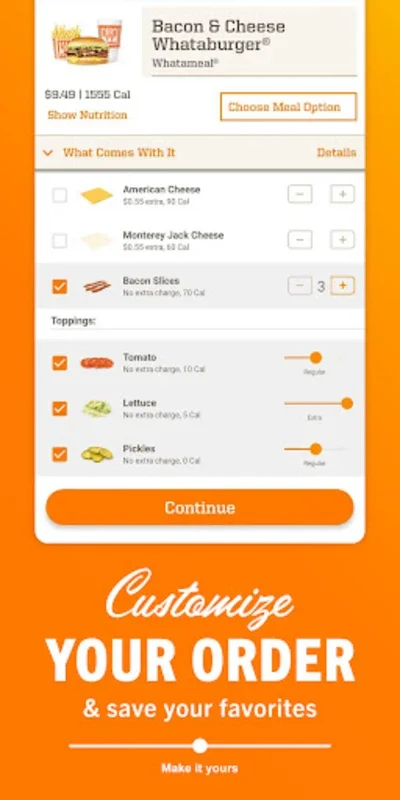 Whataburger for Android: Enhanced Dining Experience