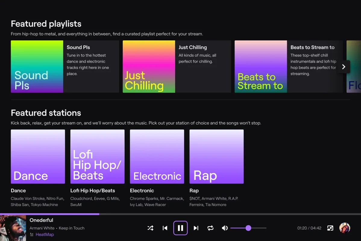 Soundtrack by Twitch for Windows - Free Download from AppHuts