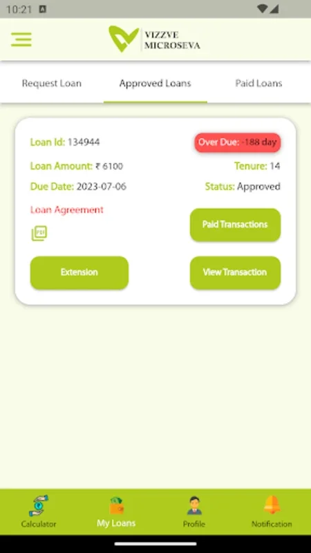 Vizzve Microseva for Android: Manage Your Loans and Finances