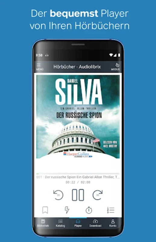 Audiolibrix - Hörbücher und Podcasts for Android: Vast Selection and Seamless Playback