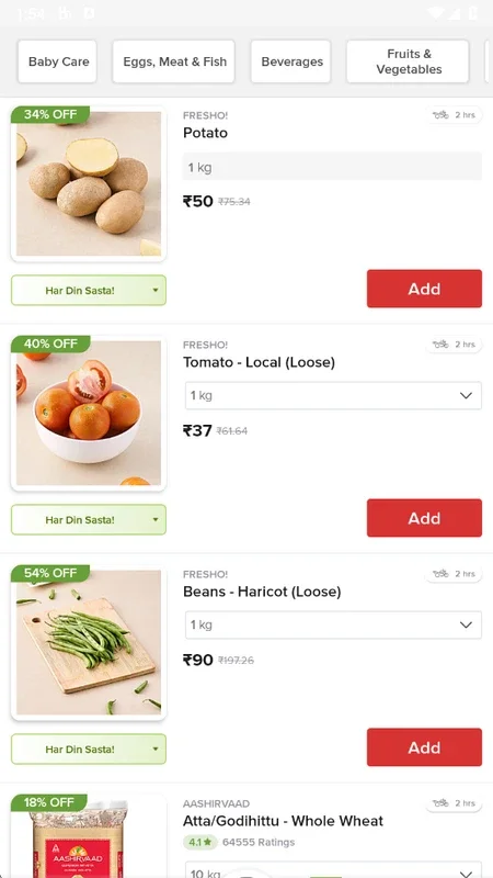 bigbasket for Android - Shop Fresh Food Anytime