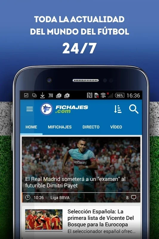 Fichajes for Android - Stay Updated with Football News