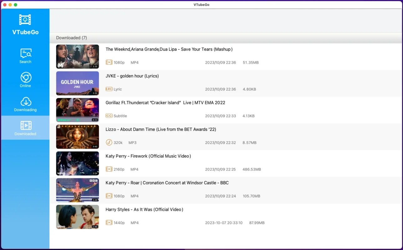 VTubeGo for Mac: Download YouTube Videos & MP3