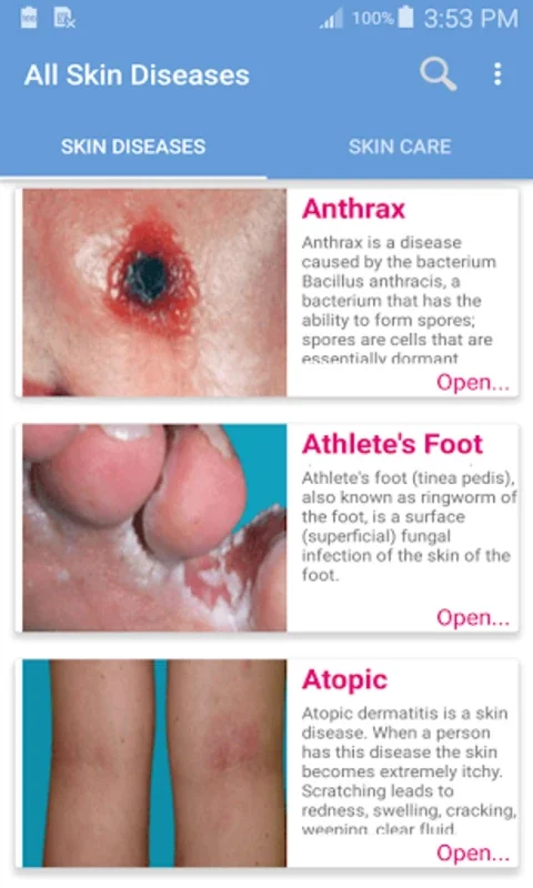 Skin Diseases and Treatment of for Android: Comprehensive Skin Health Guide