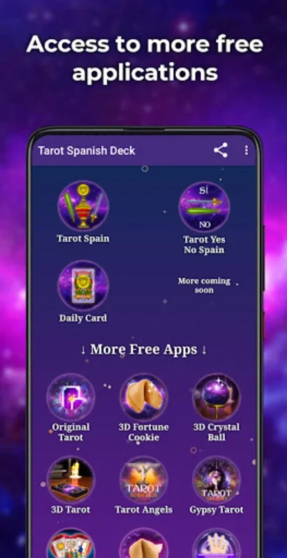 Tarot Spanish Deck for Android - Get Insights on Your Life