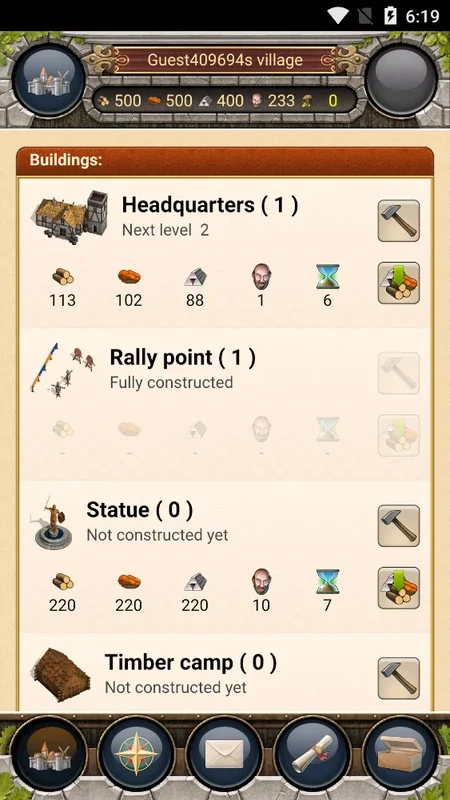 Tribal Wars for Android: Build and Defend