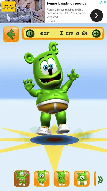 Talking Gummy Bear for Android - Endless Entertainment