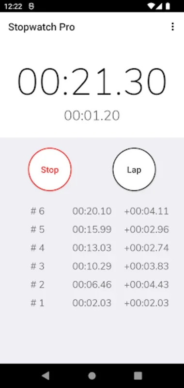 Stopwatch Pro for Android: Accurate Timekeeping