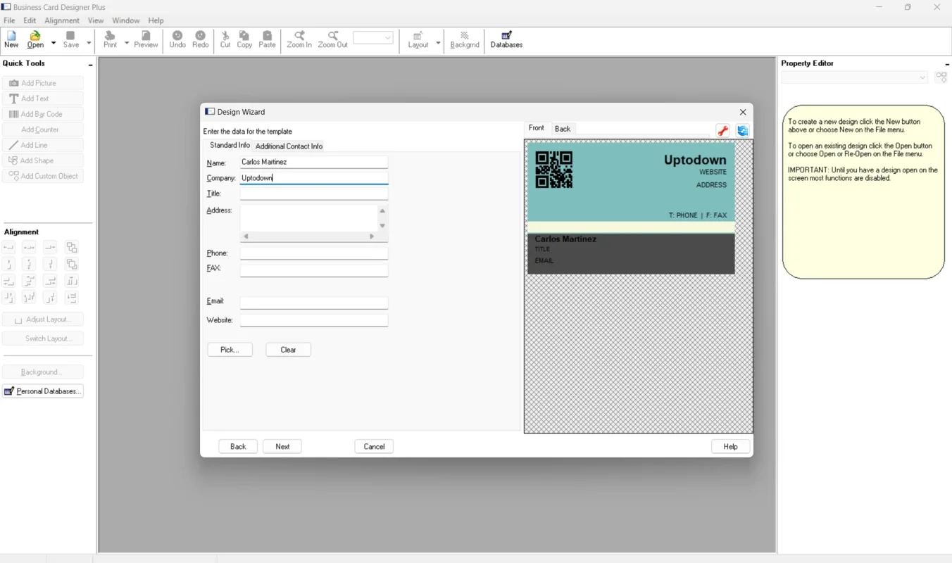 Business Card Designer Plus for Windows - Create Professional Cards Easily