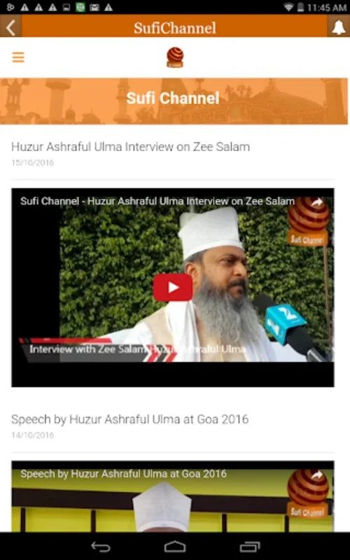 Sufi Channel for Android - Spiritual Content Hub