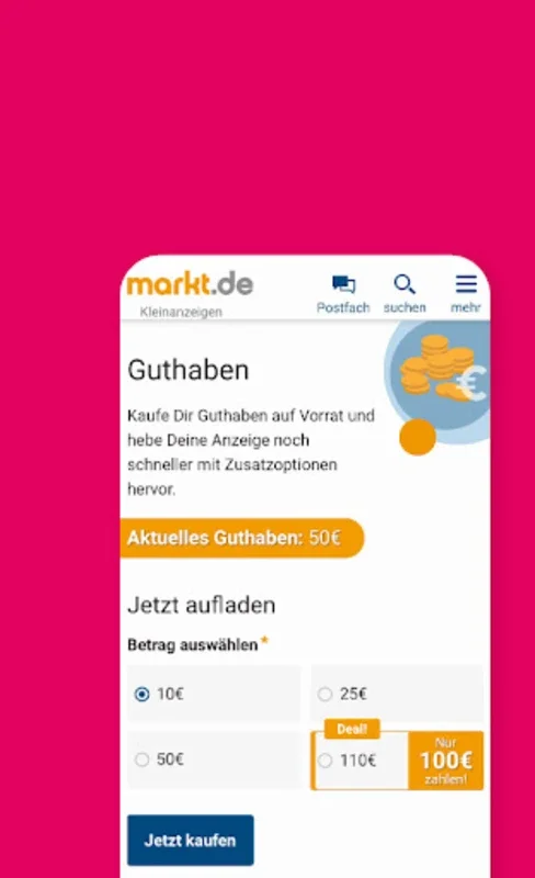 markt.de Kleinanzeigen for Android: A Vast Marketplace