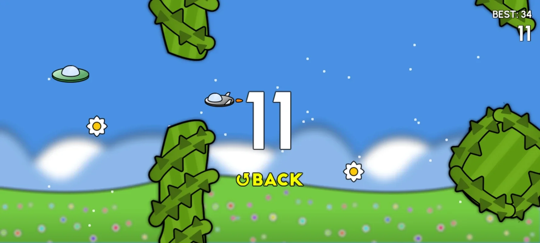 Bee vs flying saucers for Android - A Fun and Challenging Game