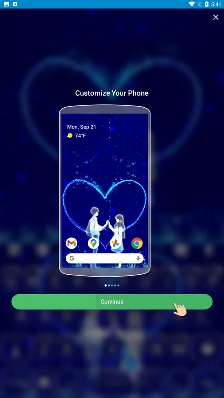 Romantic Love Theme for Android - Enhance Your Device