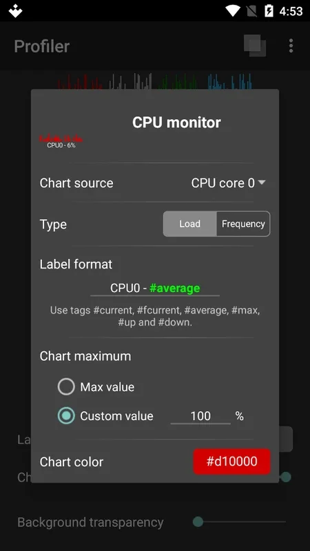 Profiler for Android - Monitor Performance Parameters