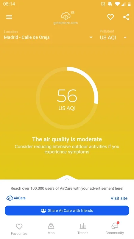 AirCare for Android - Monitor Air Quality Easily