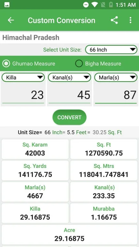 Land Area Converter And Calculator for Android: Simplify Area Conversions