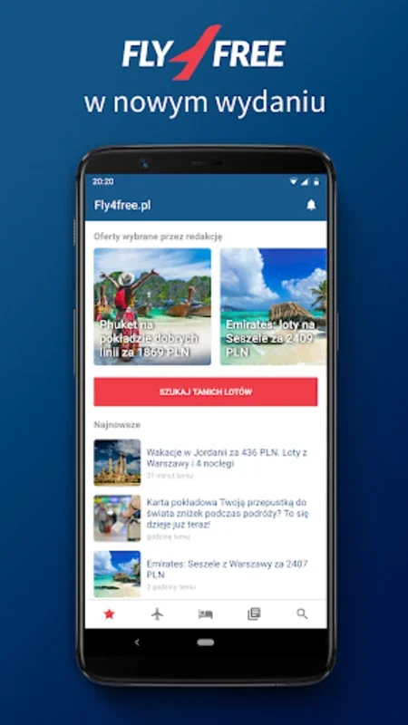 Fly4free.pl - tanie loty for Android: Find Best Travel Deals