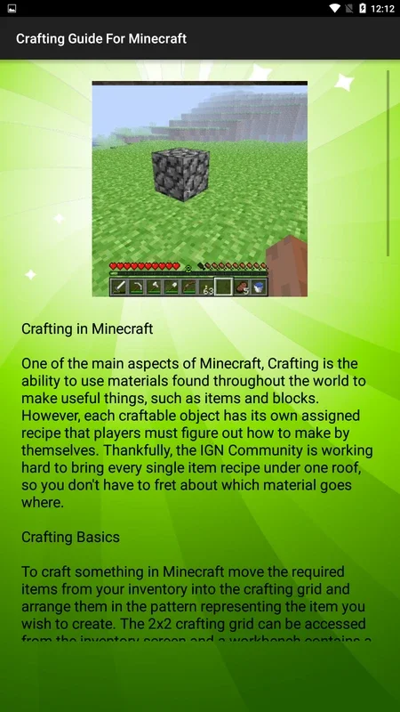 Crafting Guide For Minecraft for Android: Master the Game