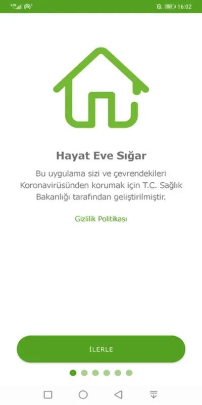 Hayat Eve Sığar for Android - A COVID-19 Management Solution