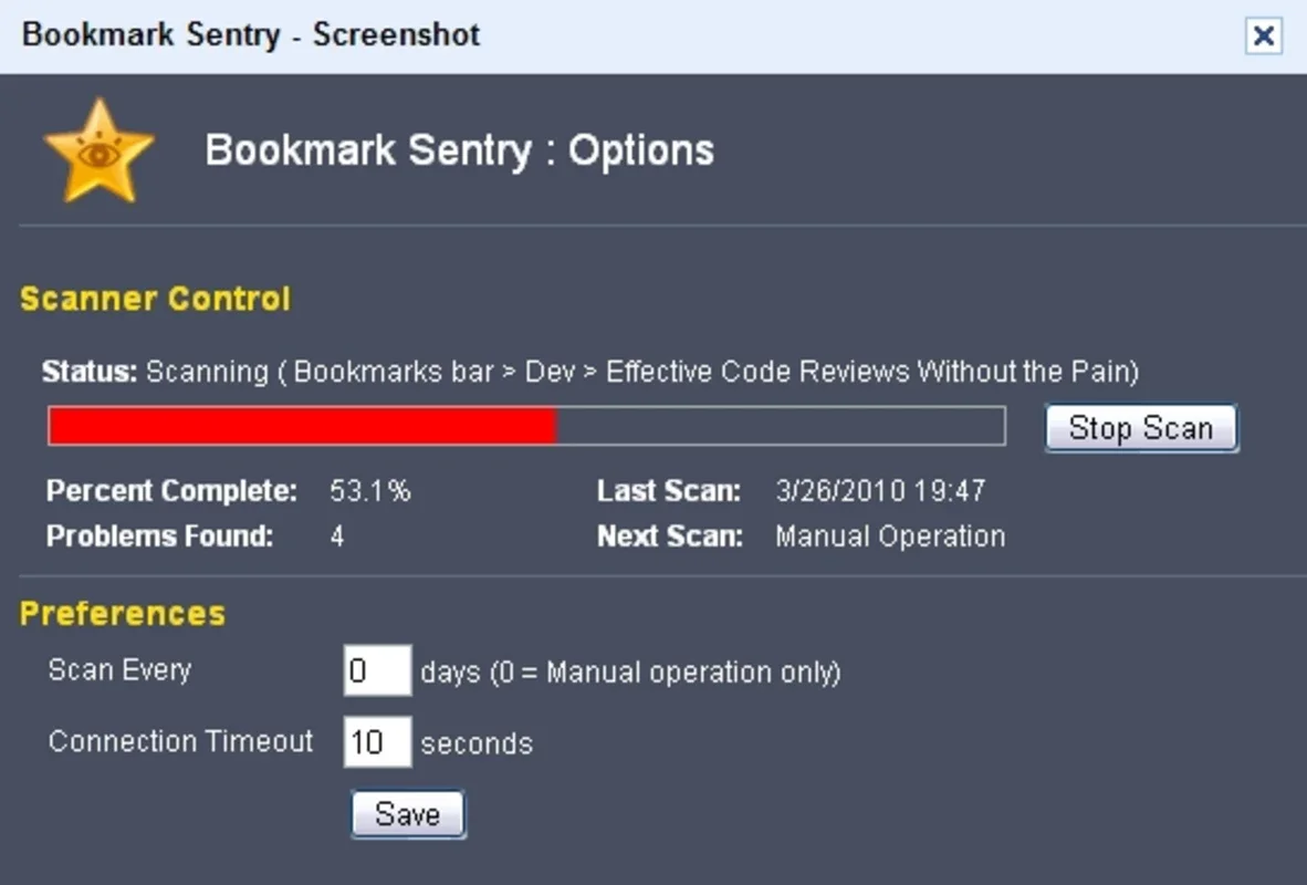 Bookmark Sentry for Windows - Efficient Bookmark Management